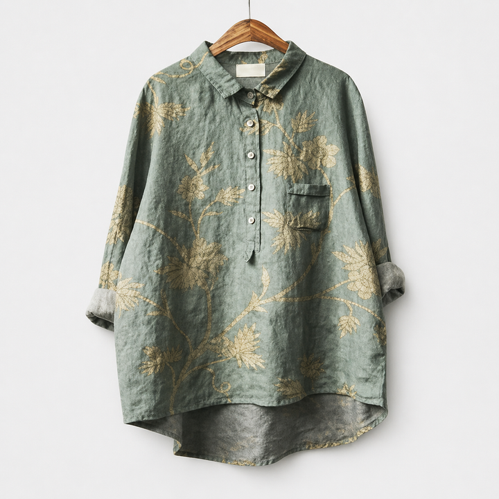 Kevara - High-Low Hem Shirt