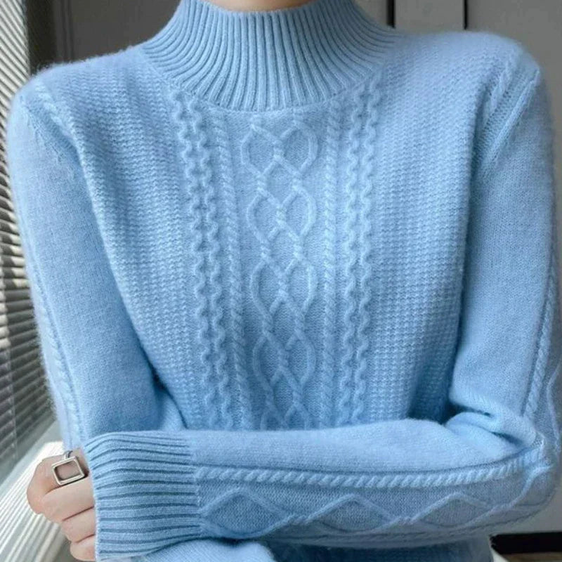 Novira - Roll Neck Cotton-Blend Jumper