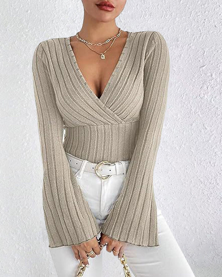 Kivara - Bell-Sleeve Knit Top