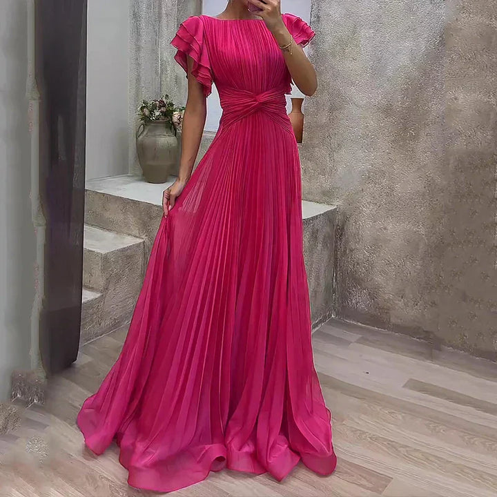 Vesara - Pleated Evening Dress
