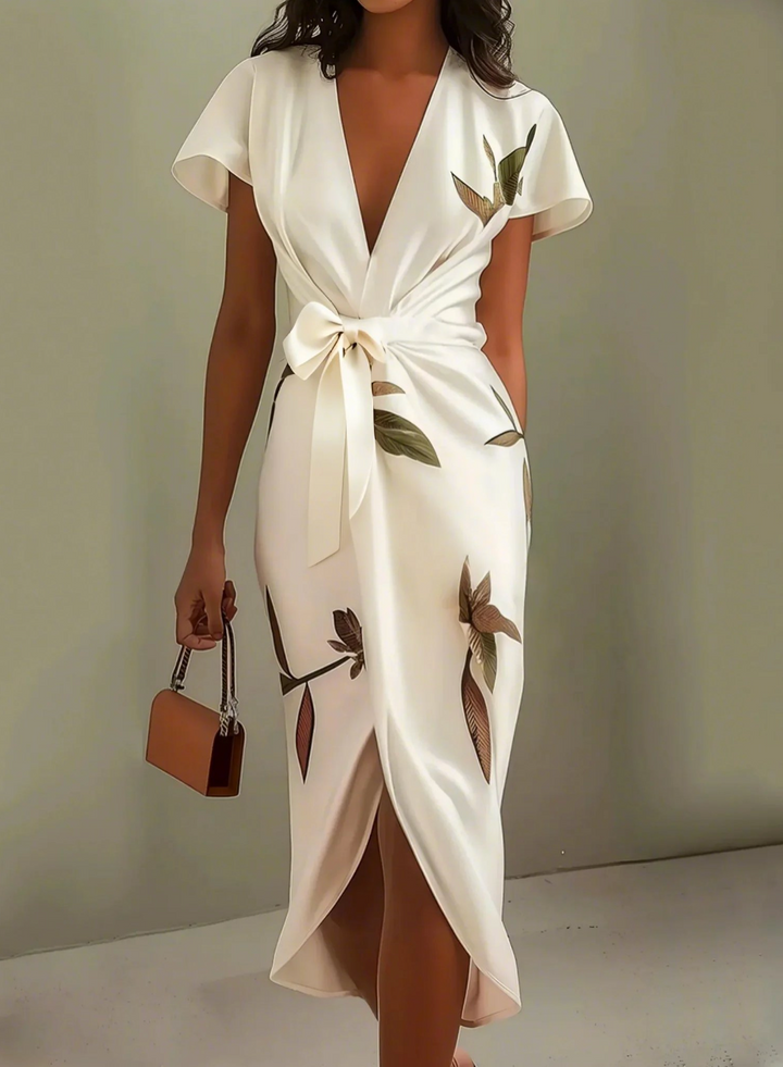 Velise - Wrap Satin Dress