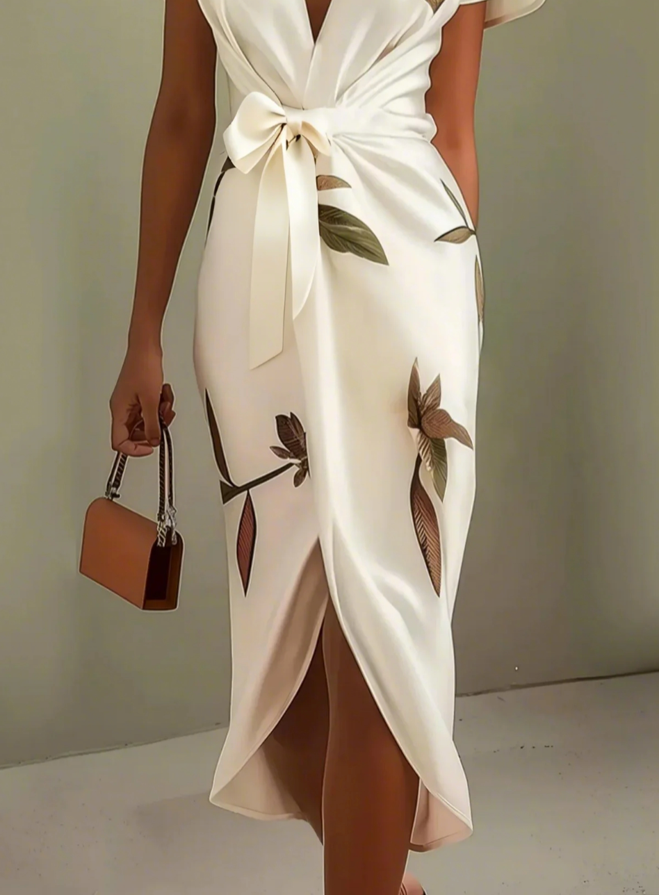 Velise - Wrap Satin Dress