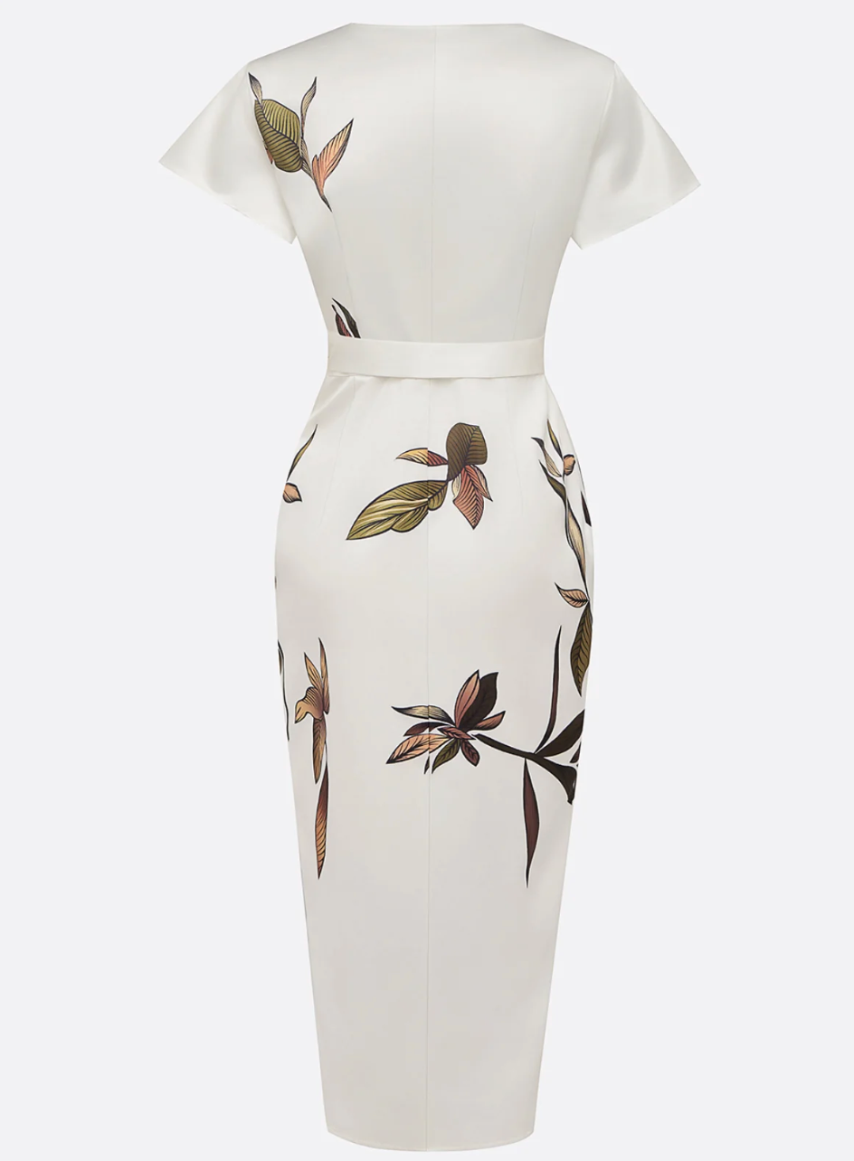Velise - Wrap Satin Dress