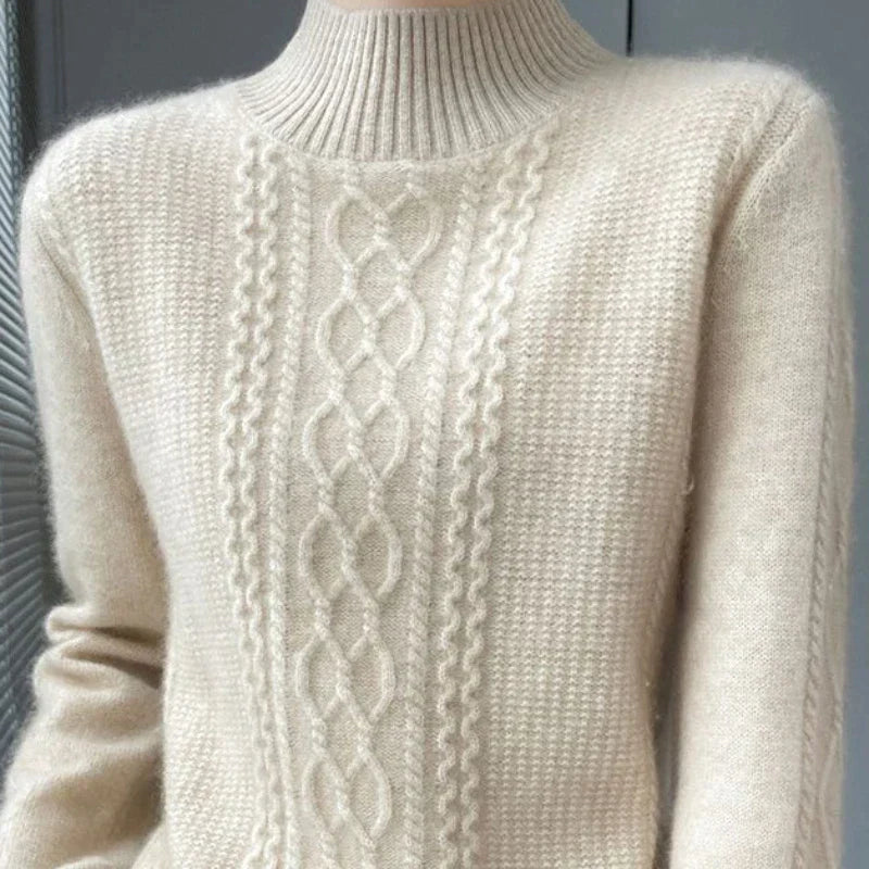 Novira - Roll Neck Cotton-Blend Jumper