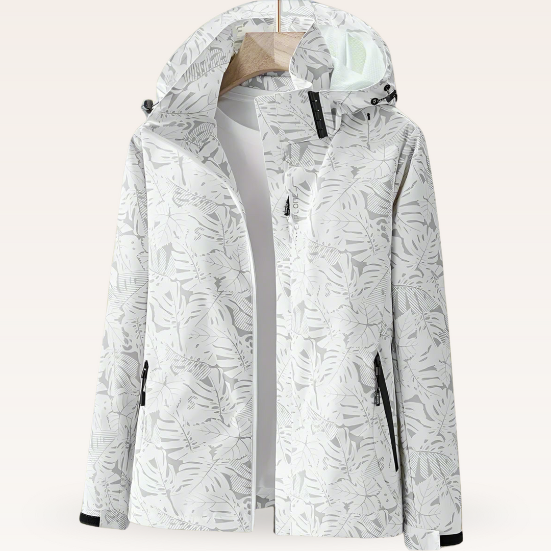 Luniva - Leaf-Print Water-Repellent Jacket