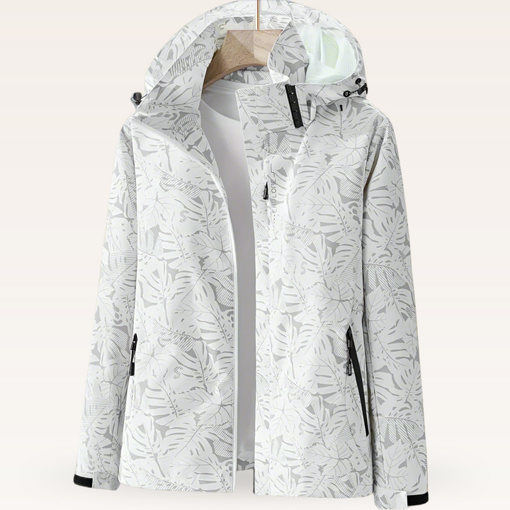 Luniva - Leaf-Print Water-Repellent Jacket