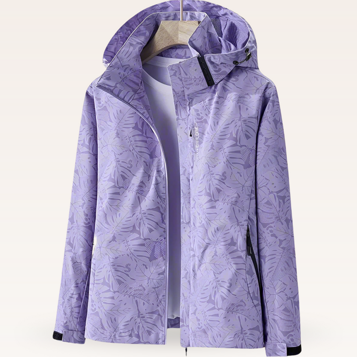 Luniva - Leaf-Print Water-Repellent Jacket