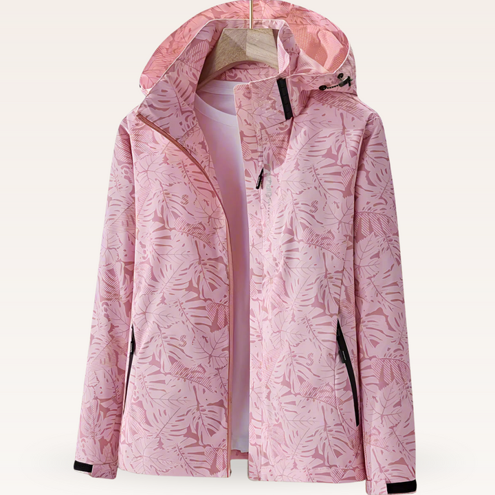 Luniva - Leaf-Print Water-Repellent Jacket