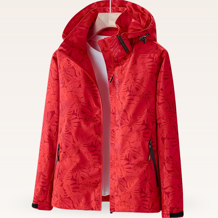 Luniva - Leaf-Print Water-Repellent Jacket
