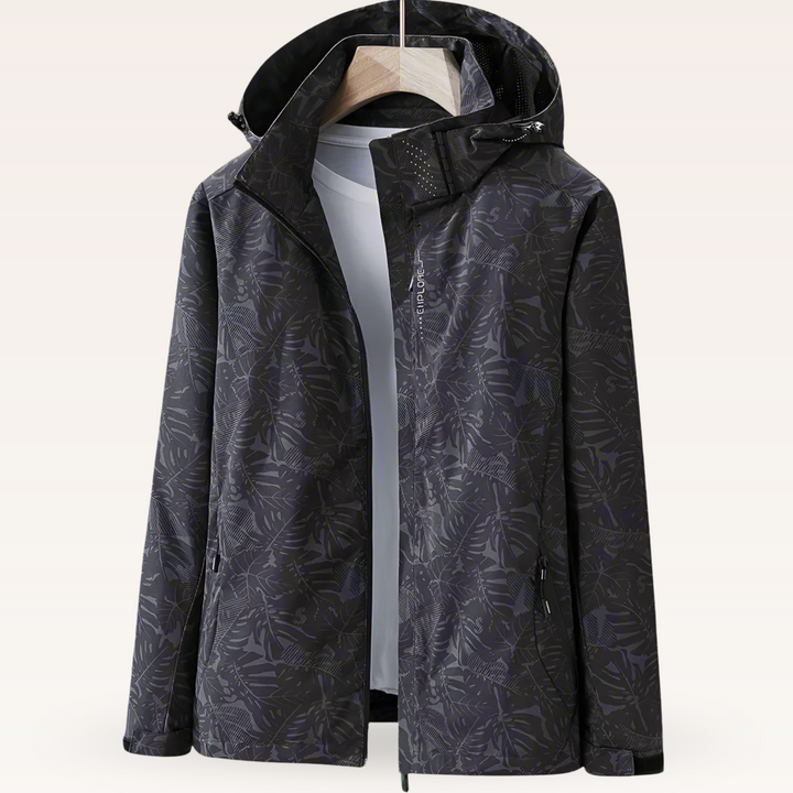 Luniva - Leaf-Print Water-Repellent Jacket