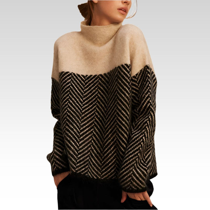 Lyrisa - Herringbone Knit Pullover