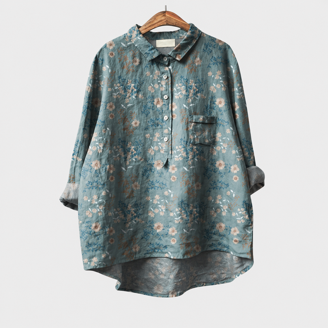 Kevara - High-Low Hem Shirt