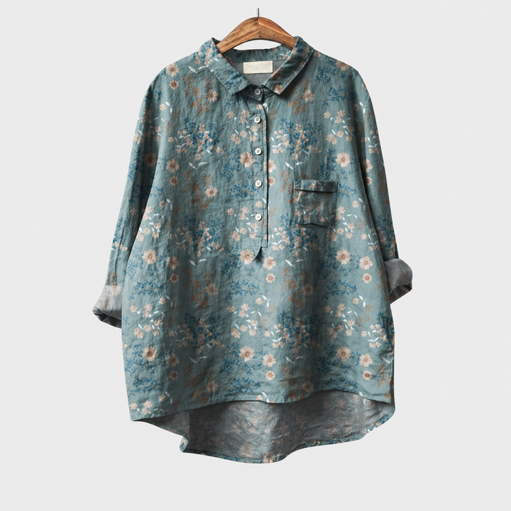 Kevara - High-Low Hem Shirt