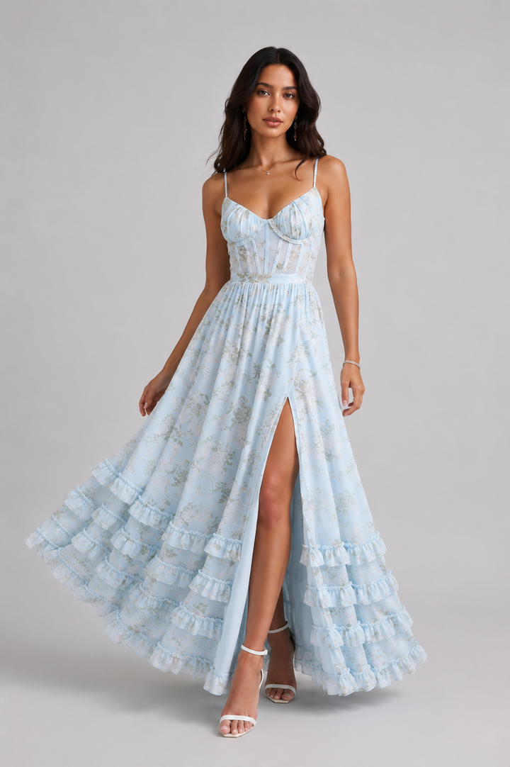 Avenya - High-Slit Woven Dress