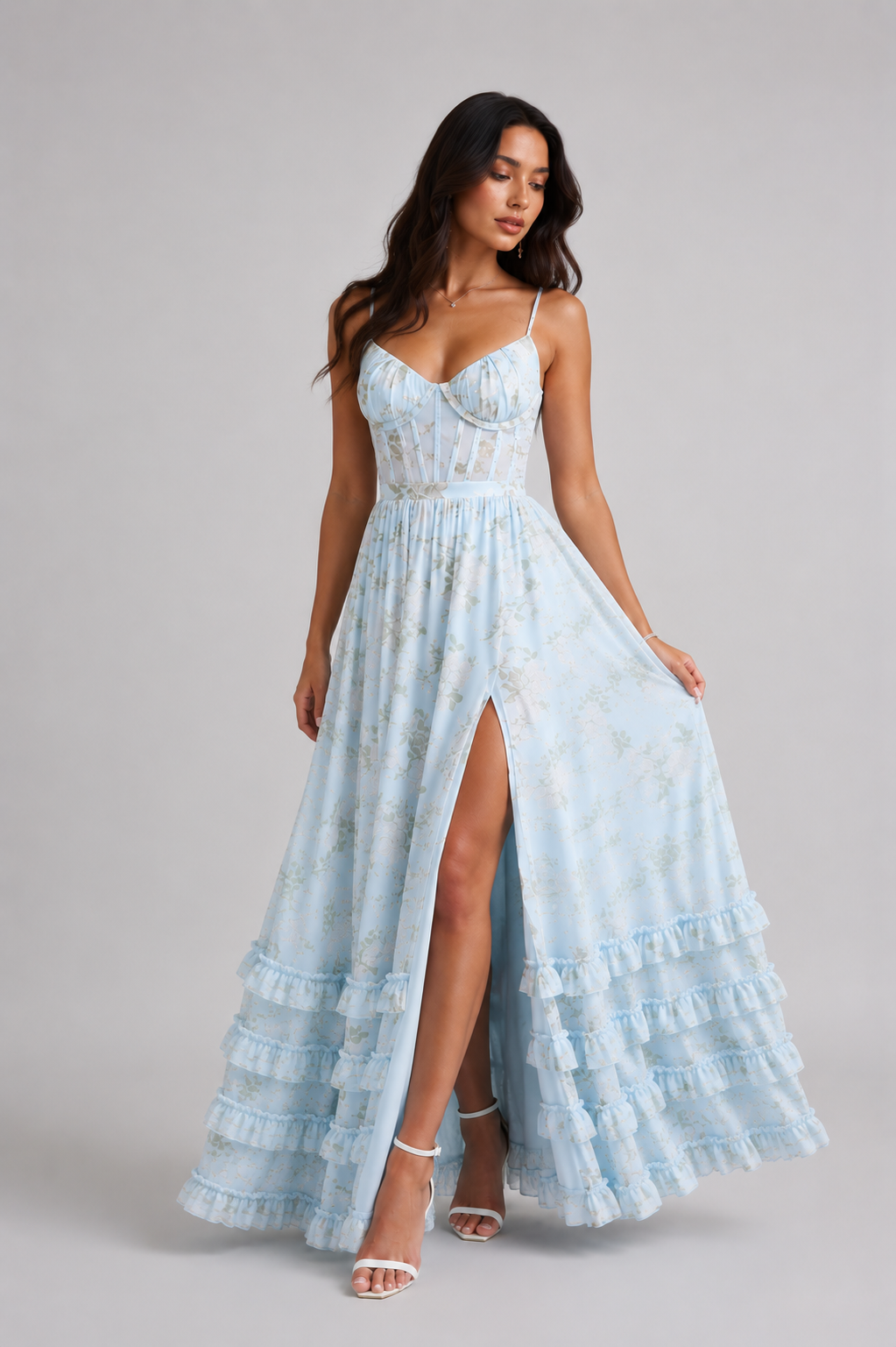 Avenya - High-Slit Woven Dress