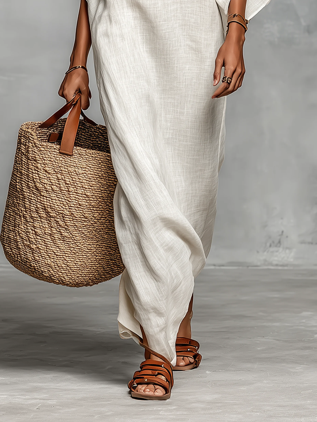 Relina - Off-Shoulder Woven Maxi Dress