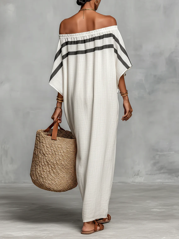 Relina - Off-Shoulder Woven Maxi Dress