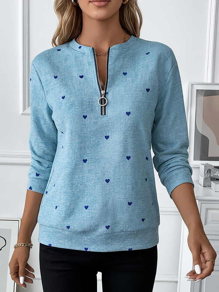Renali - Ring-Pull Half-Zip Knit Sweatshirt
