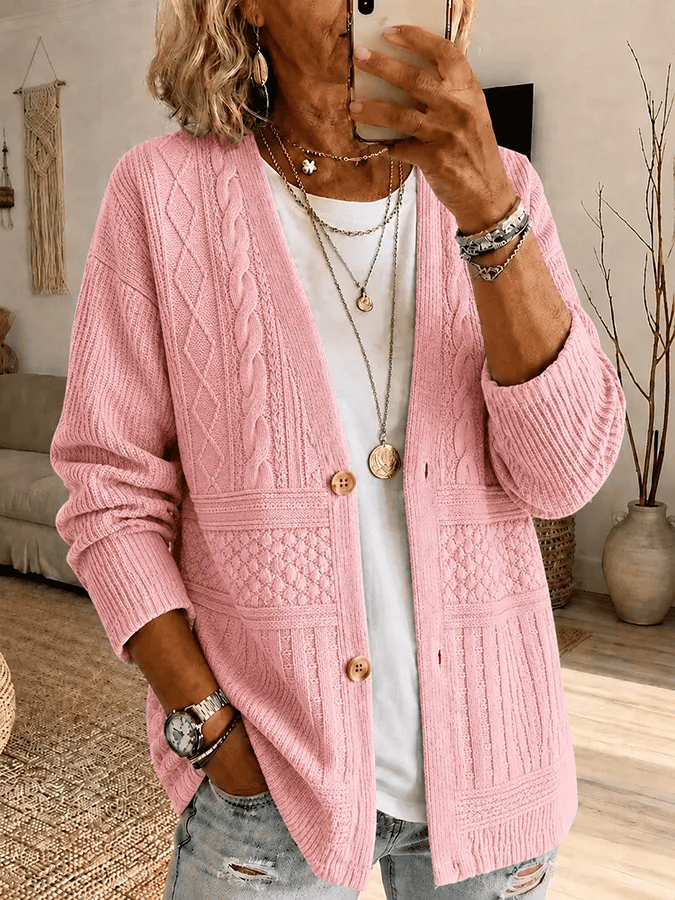 Nalira - Printed Jersey Cardigan