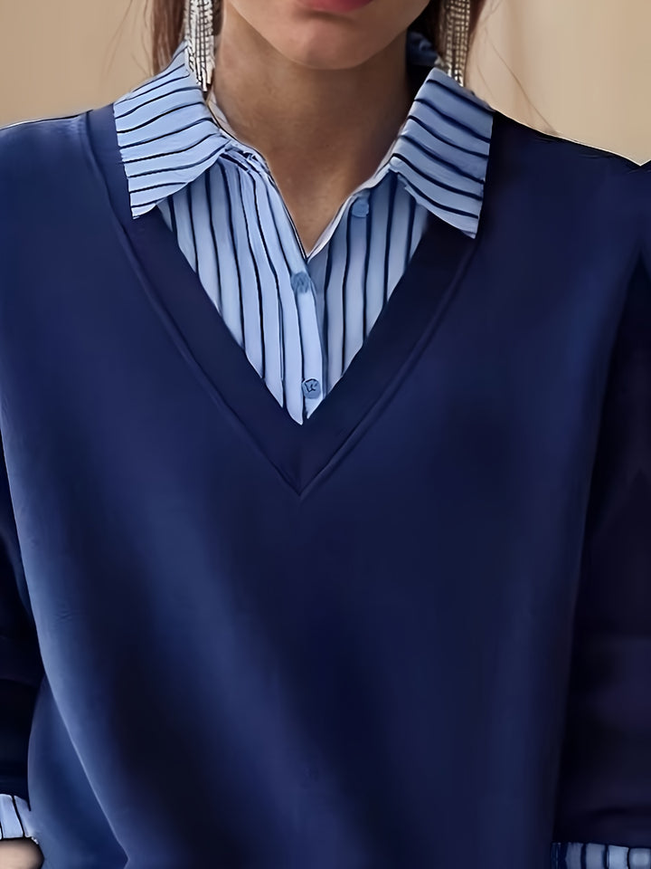 Calira - Lapel Collar Knit Polo Shirt