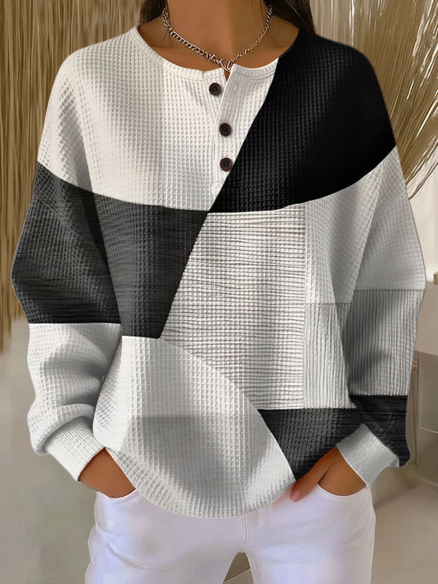 Noreva - Double-Layer Textured Sweater