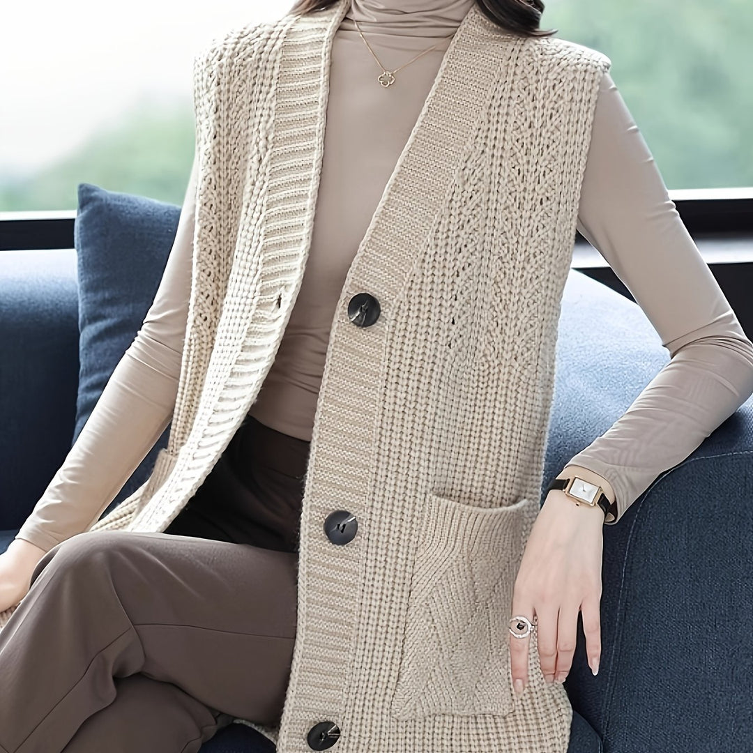 Mireva - Midi Sweater Knit Vest