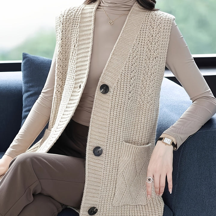 Mireva - Midi Sweater Knit Vest