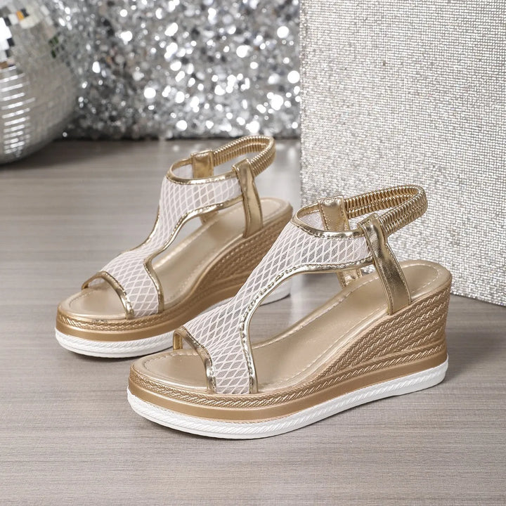 Selora - Adjustable Strap Wedge Sandals