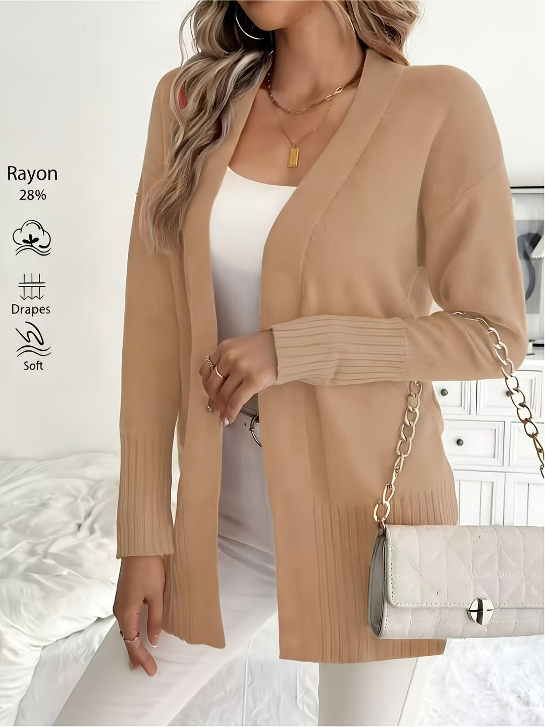 Tivora - Longline Knit Cardigan
