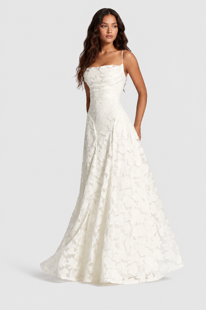 Nerila - Raised Floral Lace Dress