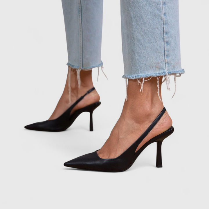 Kalira - Slingback Leopard Print Heels
