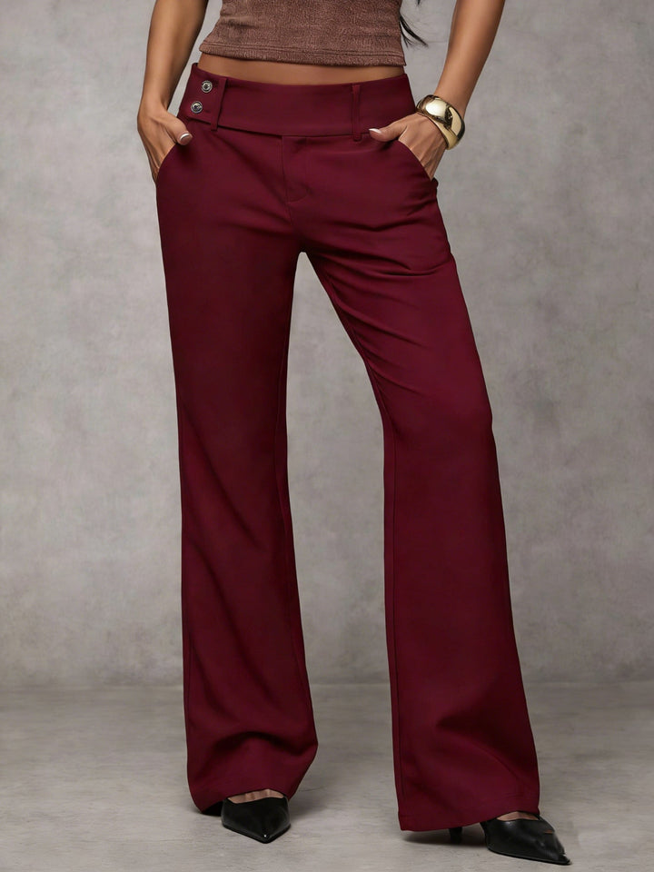 Reniva - Wide-Leg Woven Trousers