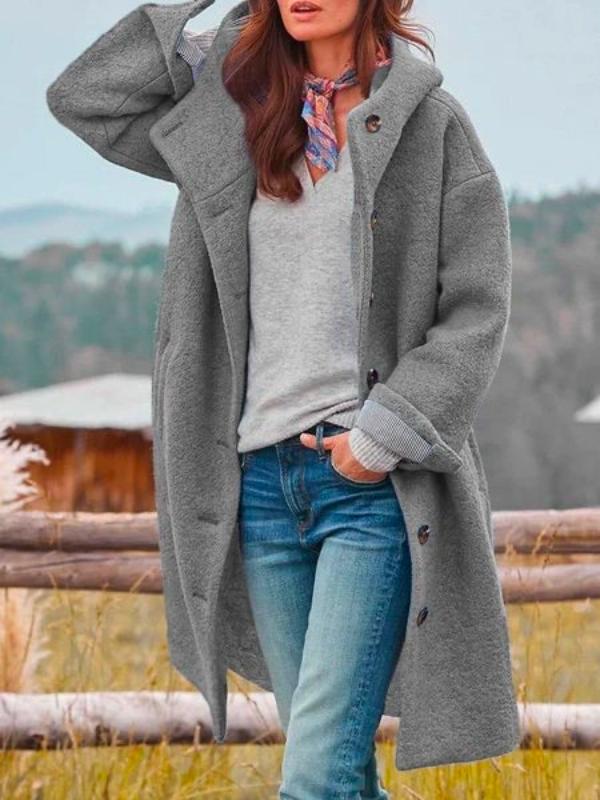 Mireva - Longline Slim Woven Coat