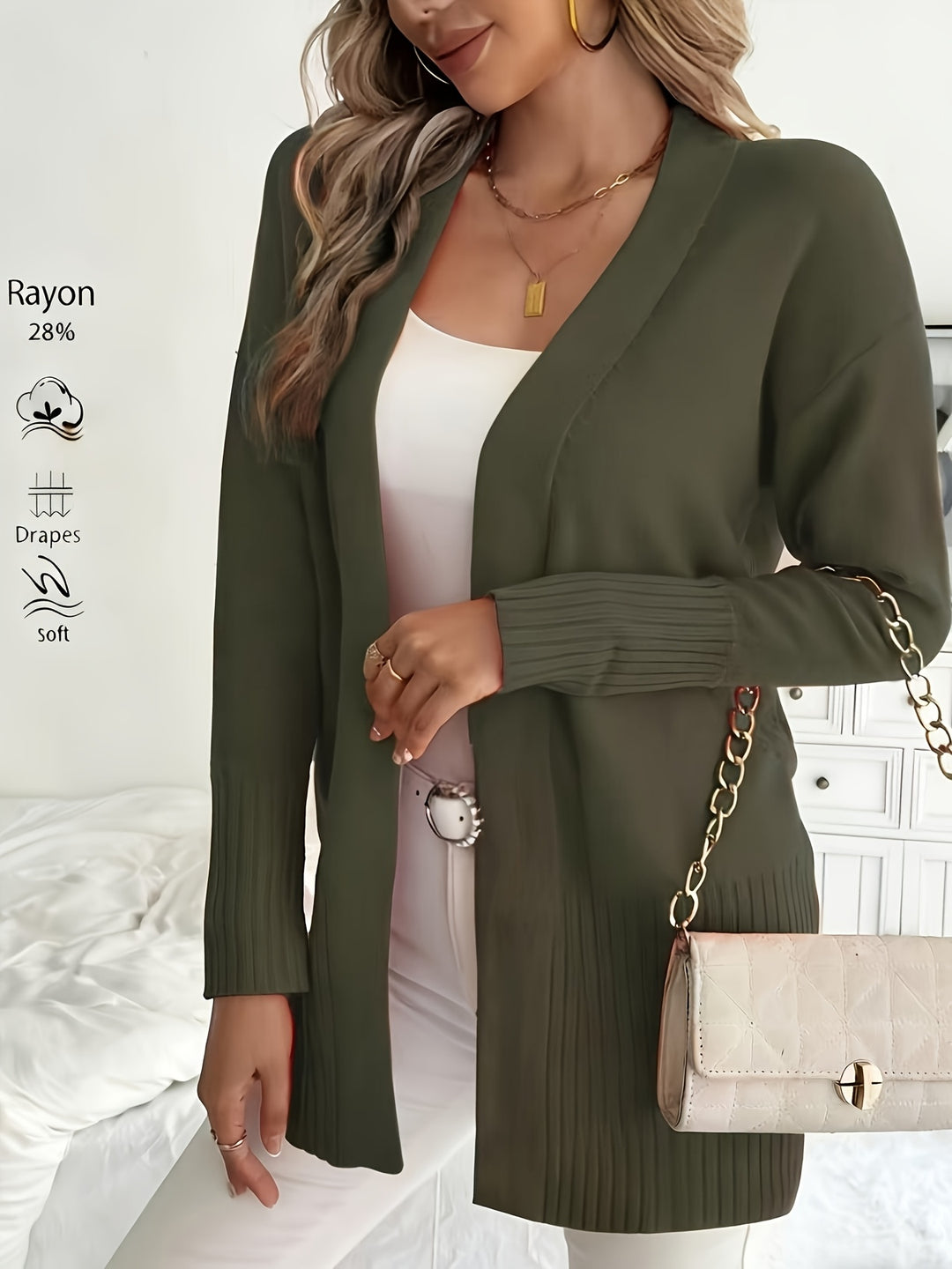 Tivora - Longline Knit Cardigan