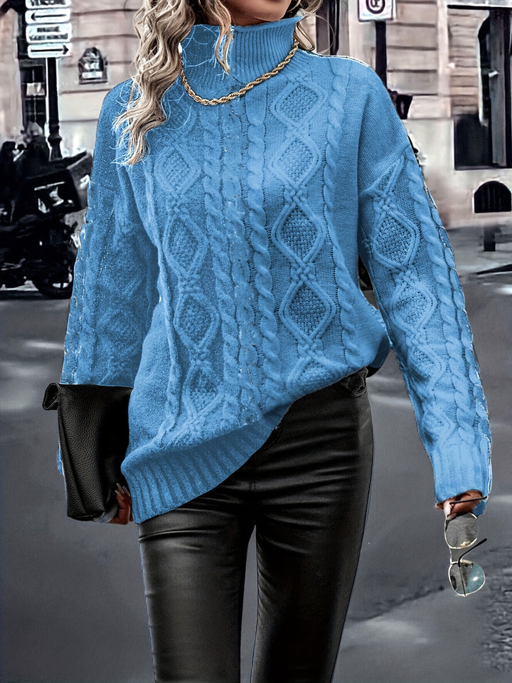 Nerise - Vertical Stripe Knit Blouse