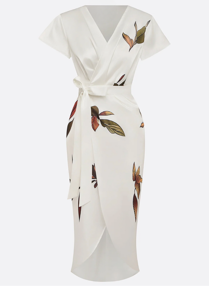 Velise - Wrap Satin Dress