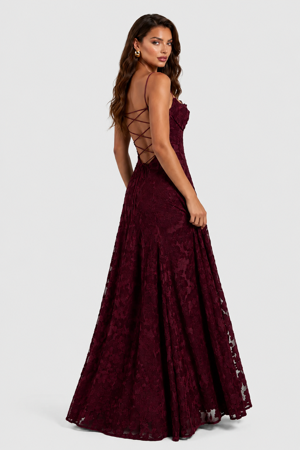 Nerila - Raised Floral Lace Dress