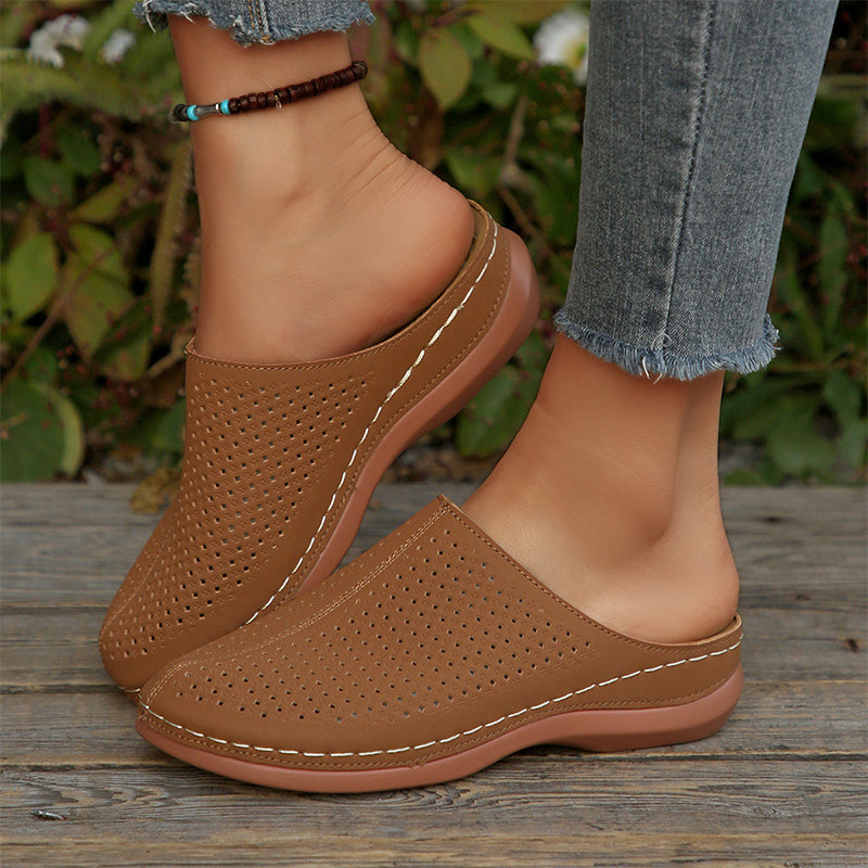 Nerise - Perforated Molded Platform Mules