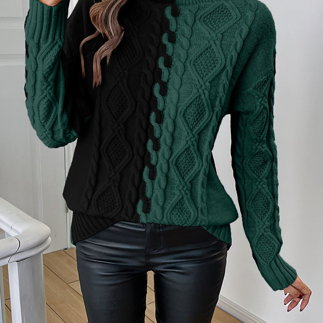 Nerise - Vertical Stripe Knit Blouse