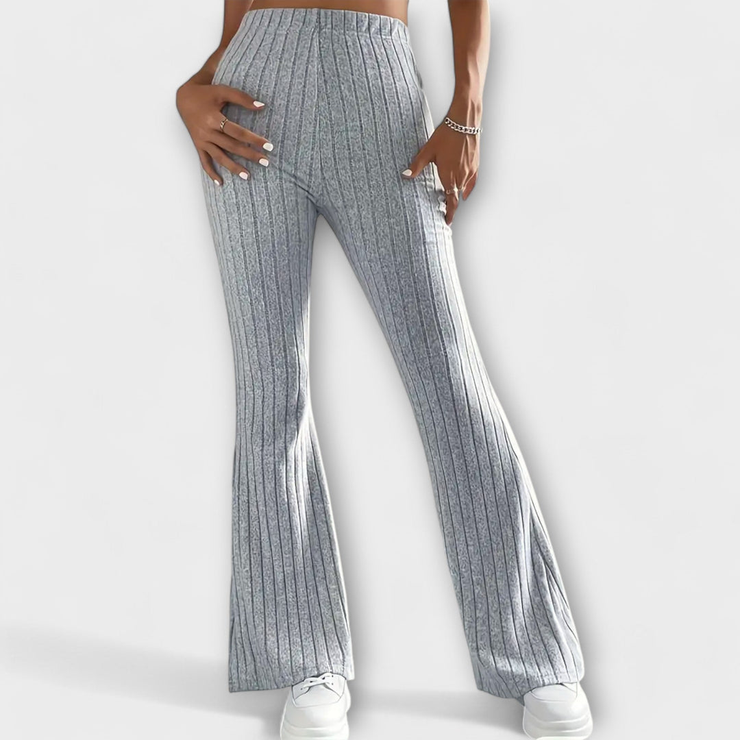 Velara - Elastic Waistband Woven Trousers