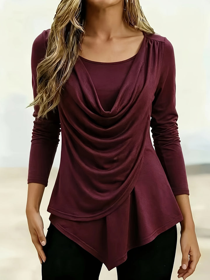 Arlysa - Round Neck Stretch Jersey T-Shirt