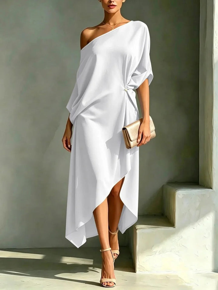 Mireva - One-Shoulder Cotton-Blend Dress