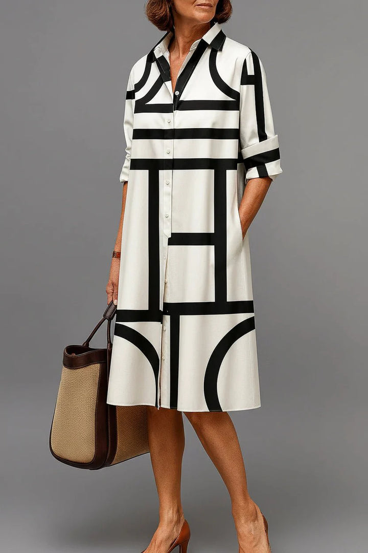 Vaelia - Draped Woven Midi Dress