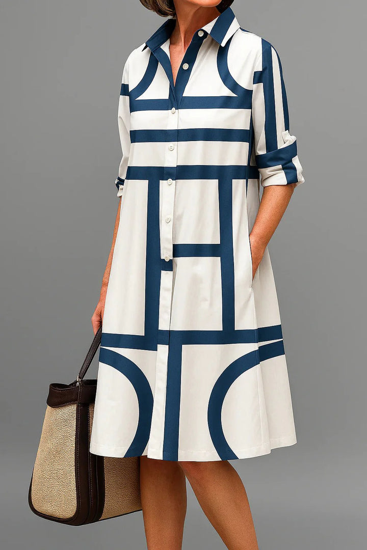 Vaelia - Draped Woven Midi Dress