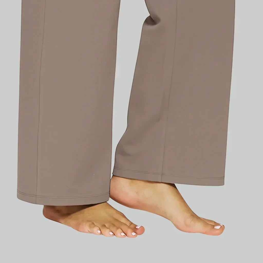 Rylena - High-Rise Stretch Weave Trousers