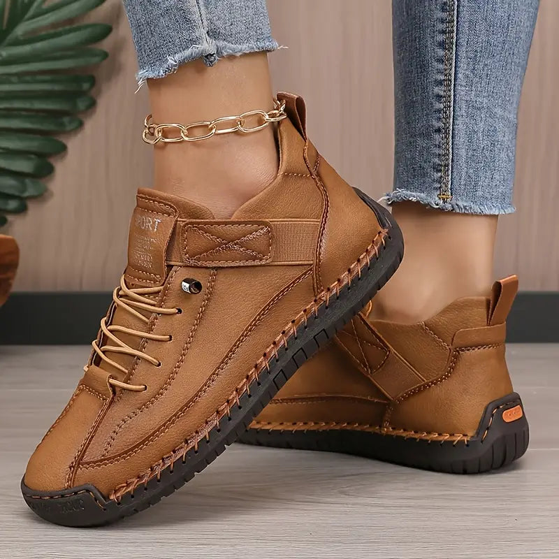 Silara - Lace-Up Textile Sneakers