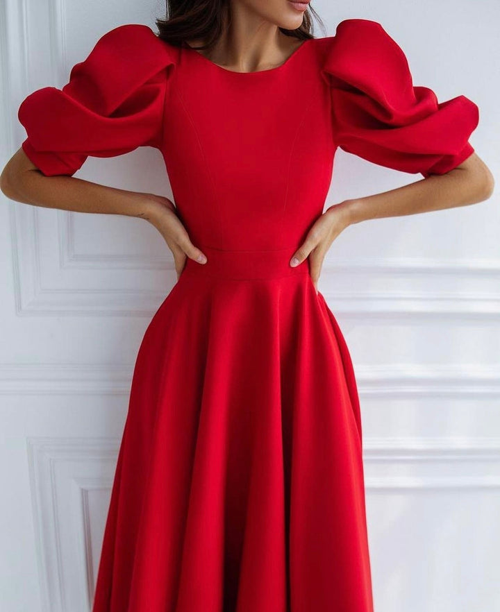 Alenya - Darted Waist Woven Midi Dress