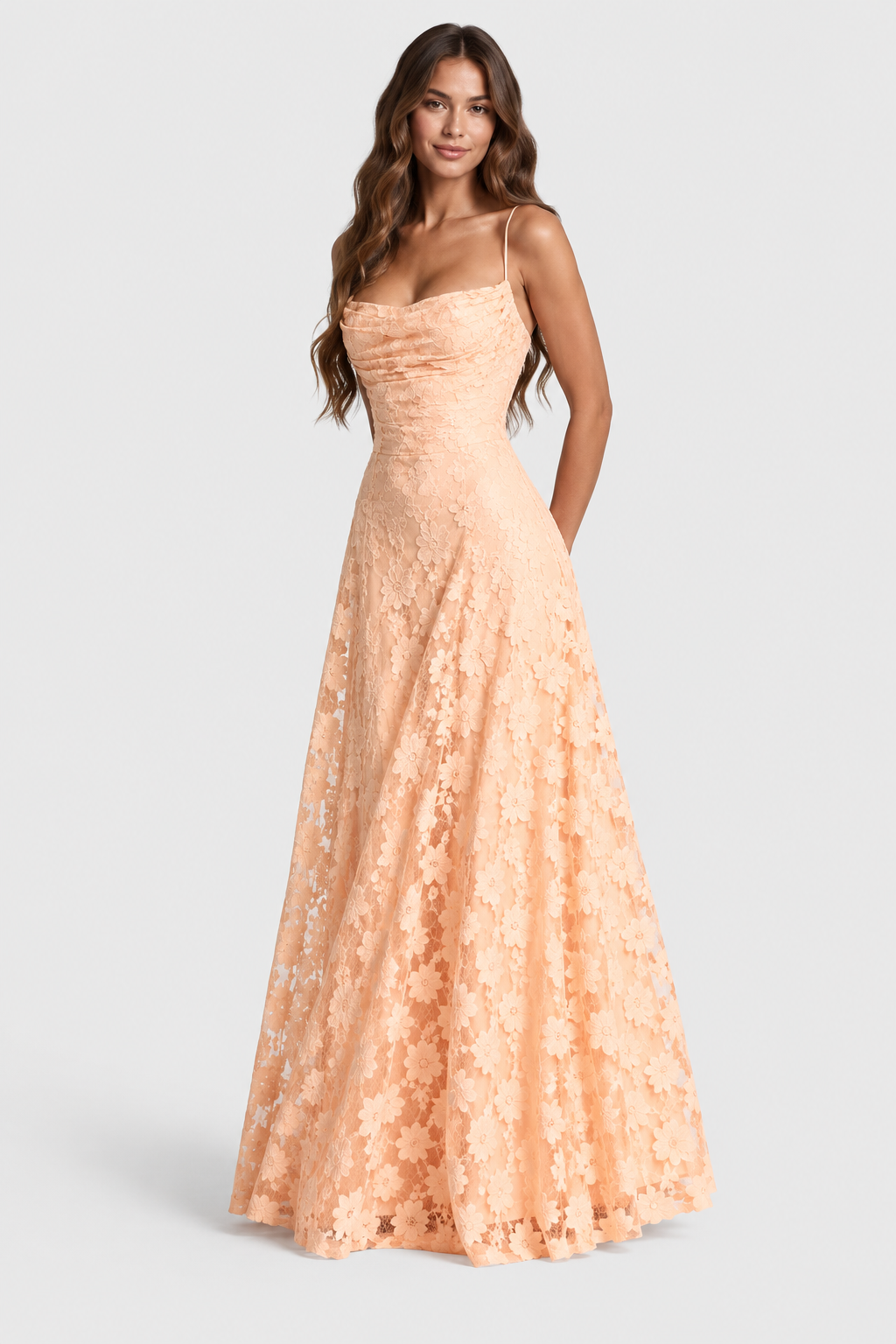 Nerila - Raised Floral Lace Dress