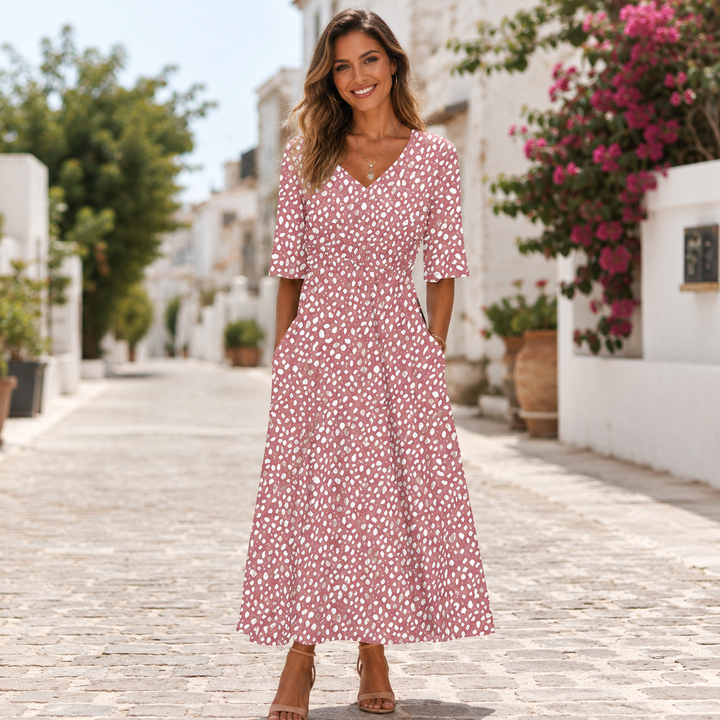 Rilena - Draped Jersey Midi Dress