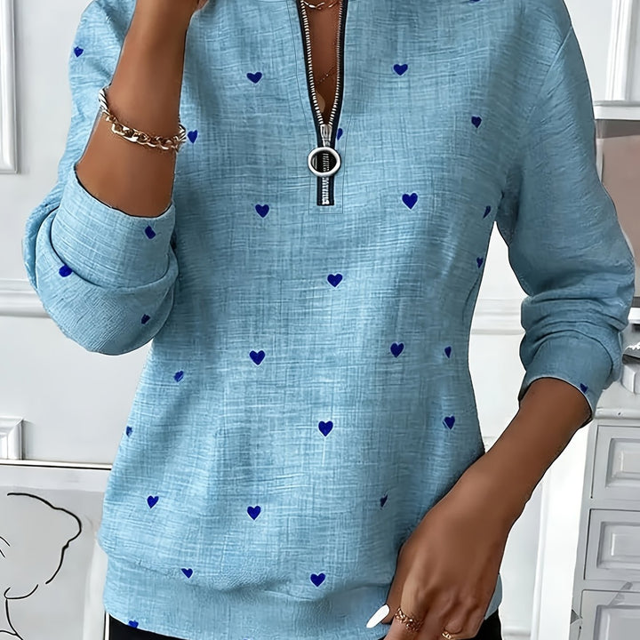 Renali - Ring-Pull Half-Zip Knit Sweatshirt